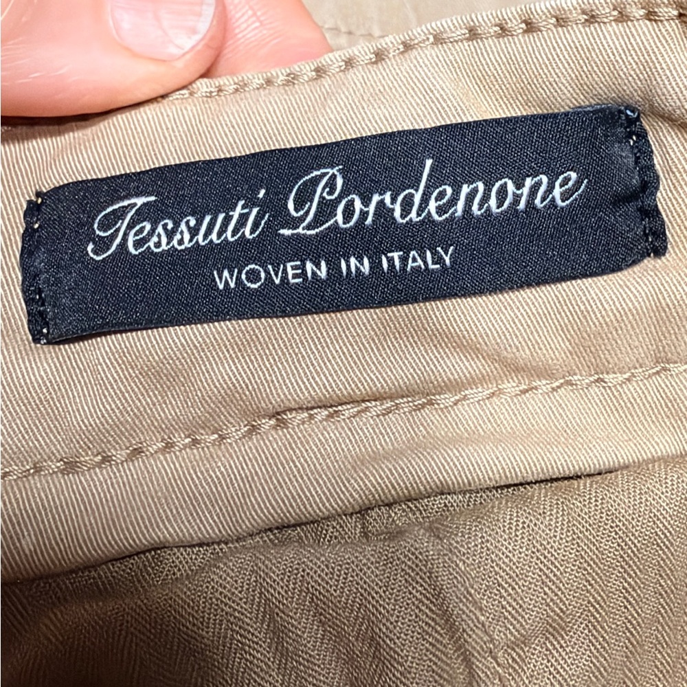 NN07 Marco 1400 Slim Chino Trousers Khaki Tan Italian Fabric Mens 38/32